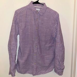 Goodfellow purple striped shirt